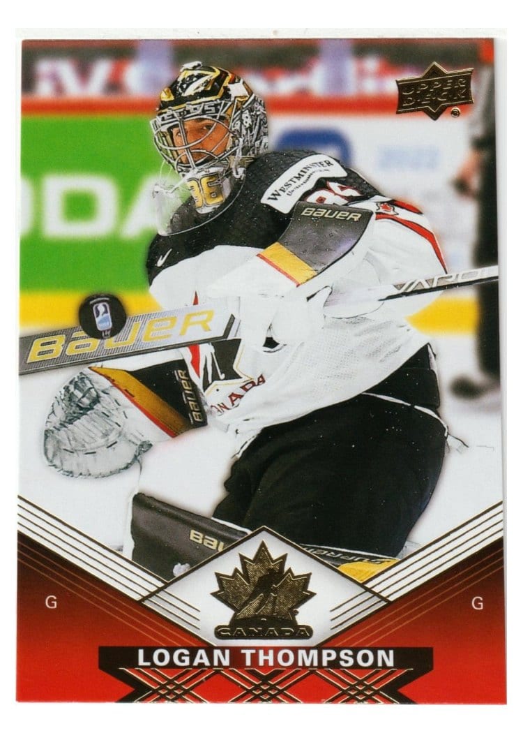 2025-26 Tim Hortons Team Canada Olympic Hockey Base Set Logan Thompson #68 card