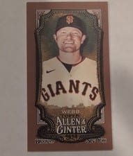 2024 Topps Allen & Ginter Base Set Logan Webb #191 card