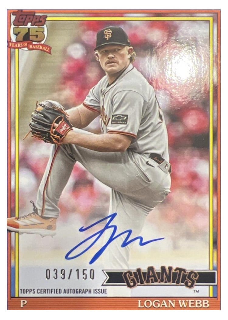 2026 Topps 1991 Topps Autographs Logan Webb #91A-WEB card