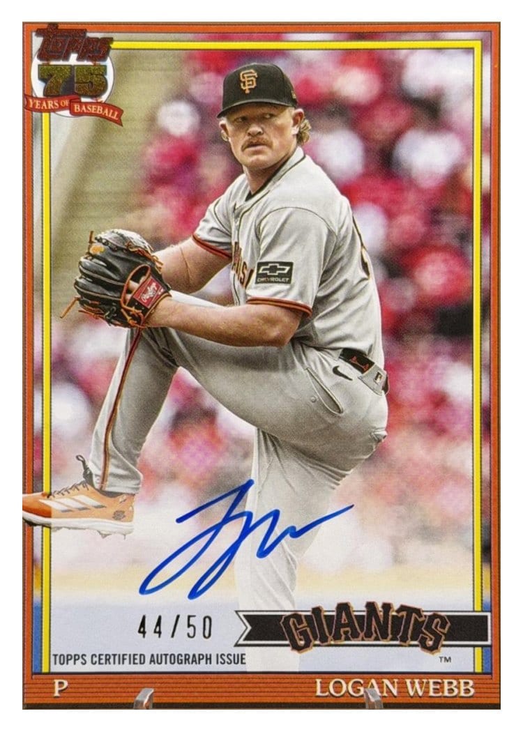 2026 Topps 1991 Topps Autographs Logan Webb #91A-WEB card
