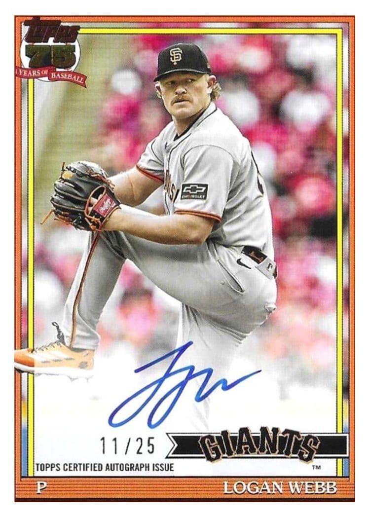 2026 Topps 1991 Topps Autographs Logan Webb #91A-WEB card