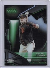 2026 Topps Chrome Black Base Set Logan Webb #166 card