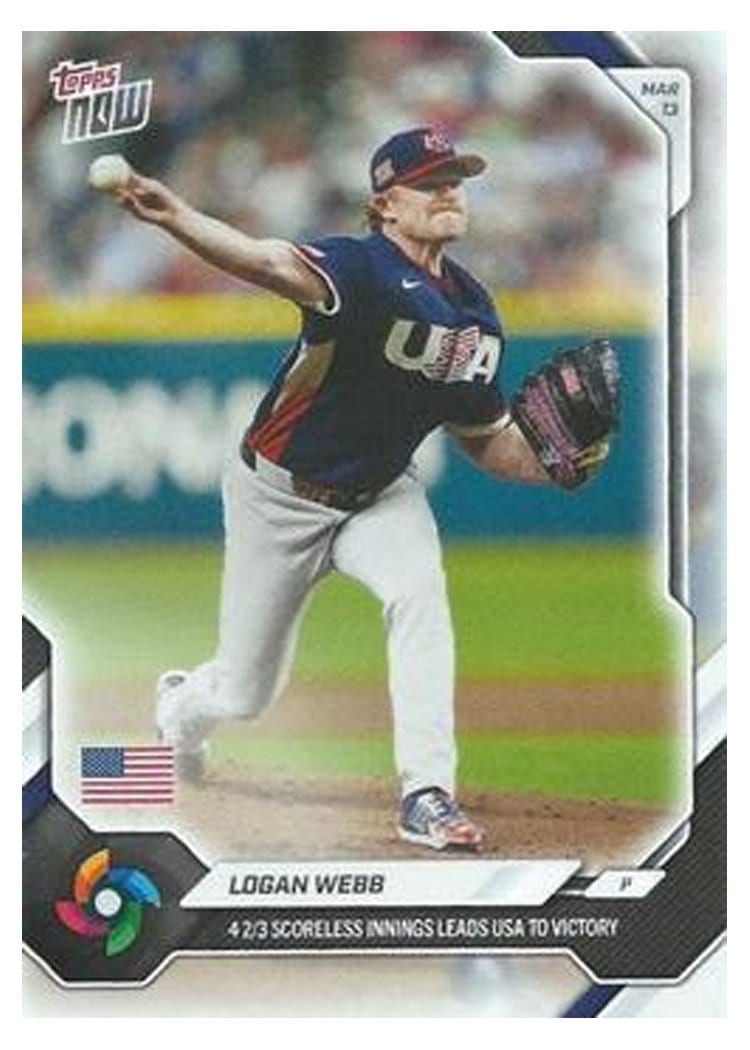 2026 Topps Now WBC Logan Webb #WB28 card
