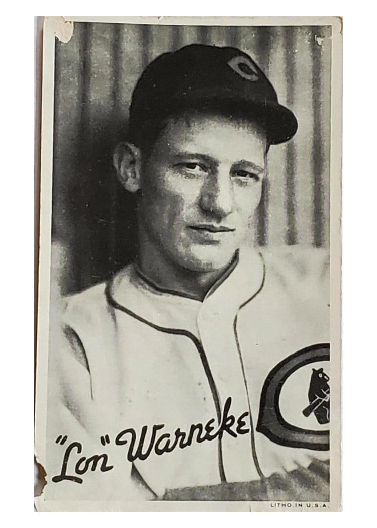 1936 Goudey Premiums 'Lon' Warneke card