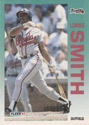 1992 Fleer Base Set Lonnie Smith #369 card
