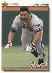 1992 Upper Deck Base Set Lonnie Smith #301 card