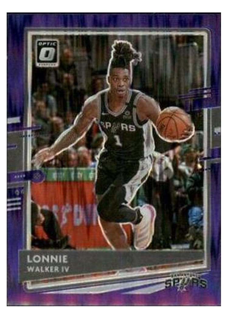 2020-21 Donruss Optic Base Set Lonnie Walker IV Purple Shock #83 card
