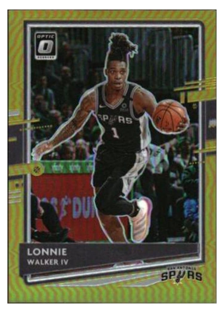 2020-21 Donruss Optic Base Set Lonnie Walker IV Gold #83 card