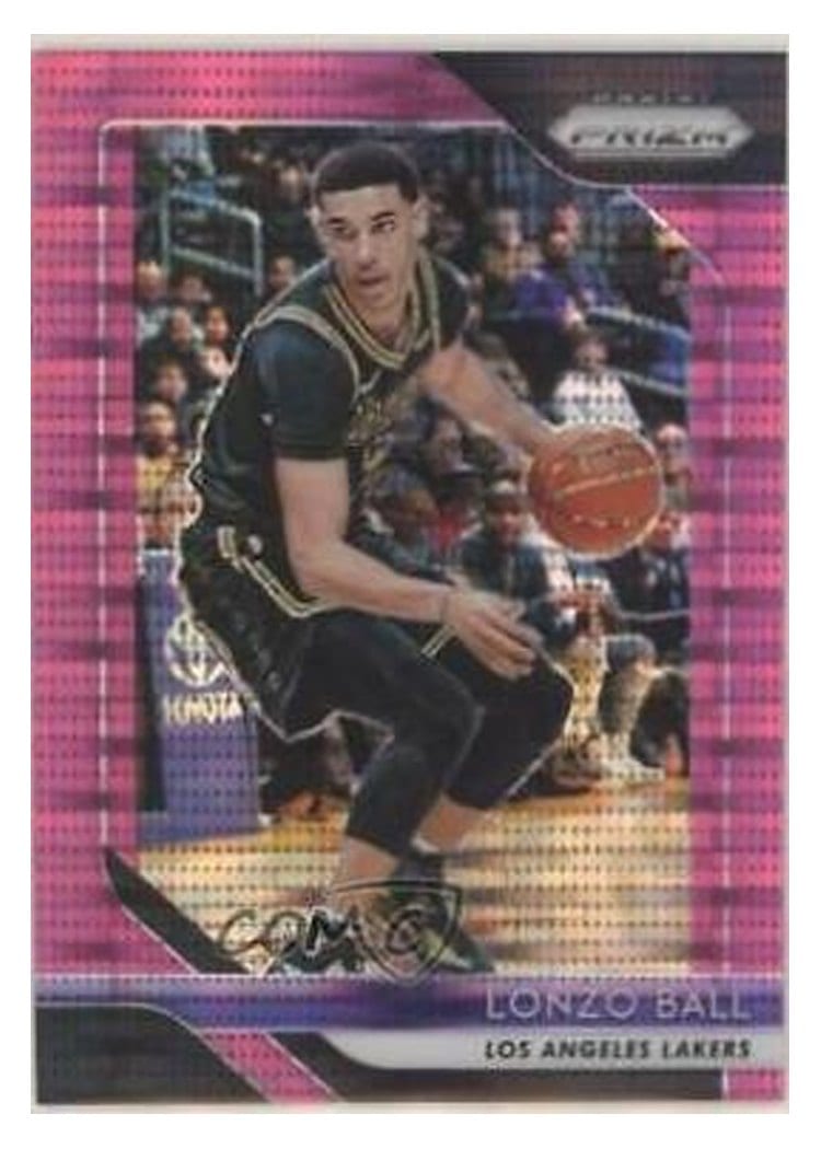 2018-19 Panini Prizm Base Set Lonzo Ball #294 card