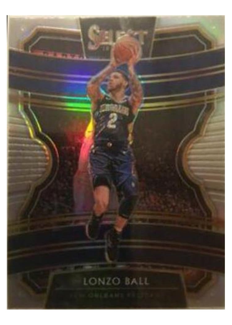 2019-20 Panini Select Base Set Lonzo Ball Silver Prizm #57 card