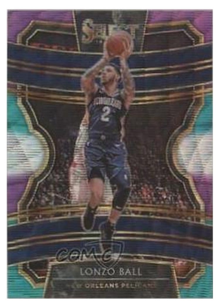 2019-20 Panini Select Base Set Lonzo Ball #57 card