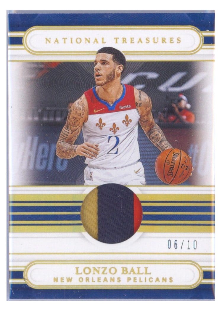 2020-21 Panini National Treasures Base Set Lonzo Ball #50 card