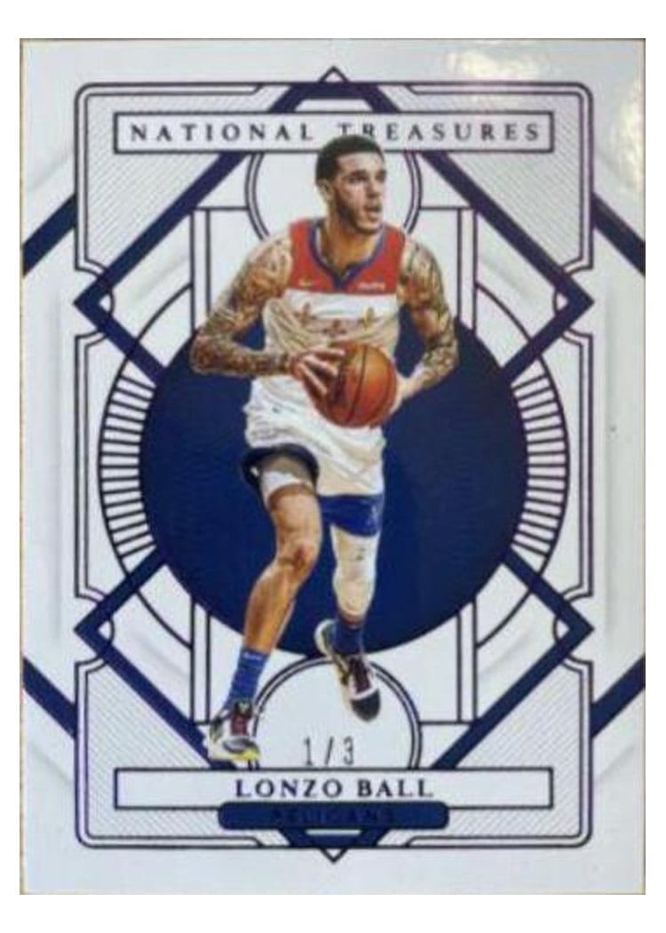 2020-21 Panini National Treasures Base Set Lonzo Ball #50 card