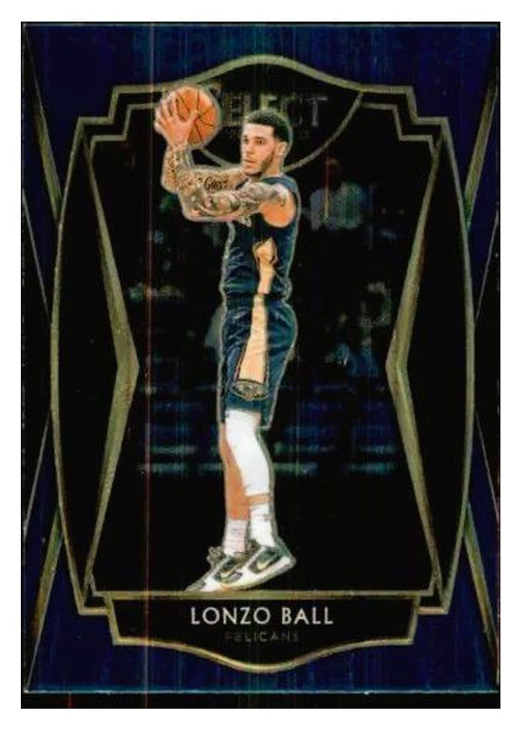 2020-21 Panini Select Base Set Lonzo Ball Blue Retail #137 card