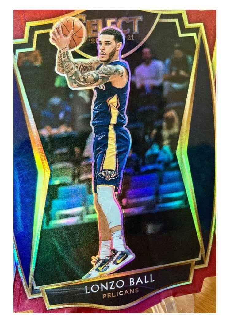 2020-21 Panini Select Base Set Lonzo Ball #137 card