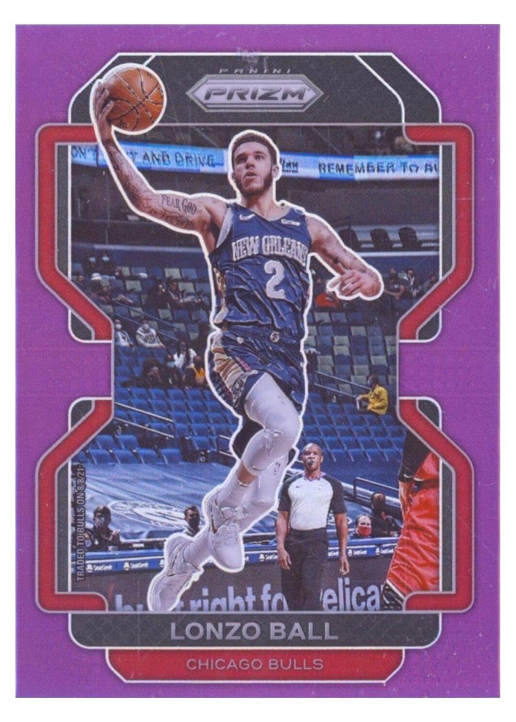 2021-22 Panini Prizm Base Set Lonzo Ball #69 card