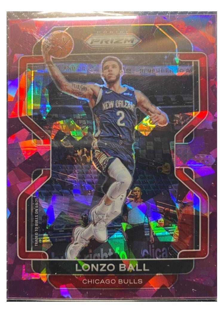 2021-22 Panini Prizm Base Set Lonzo Ball #69 card
