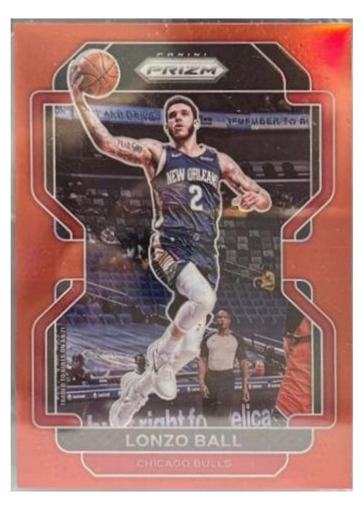 2021-22 Panini Prizm Base Set Lonzo Ball #69 card