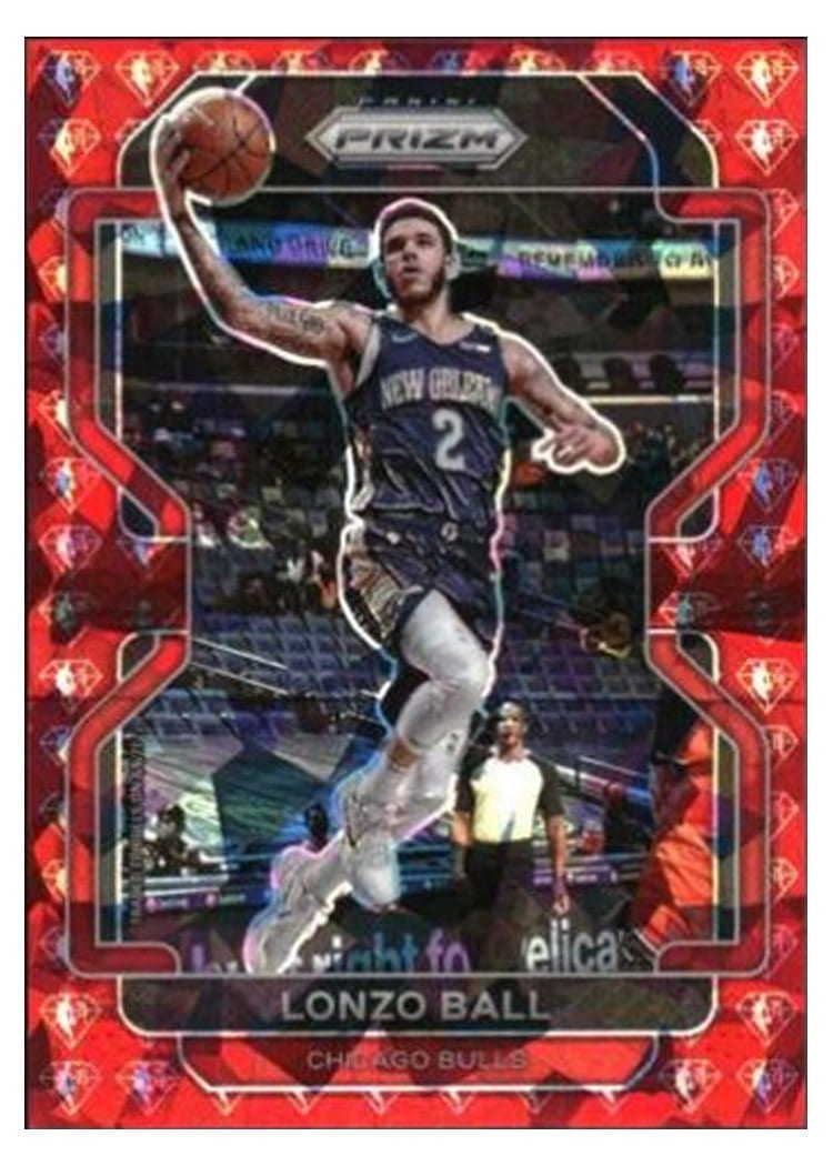2021-22 Panini Prizm Base Set Lonzo Ball #69 card