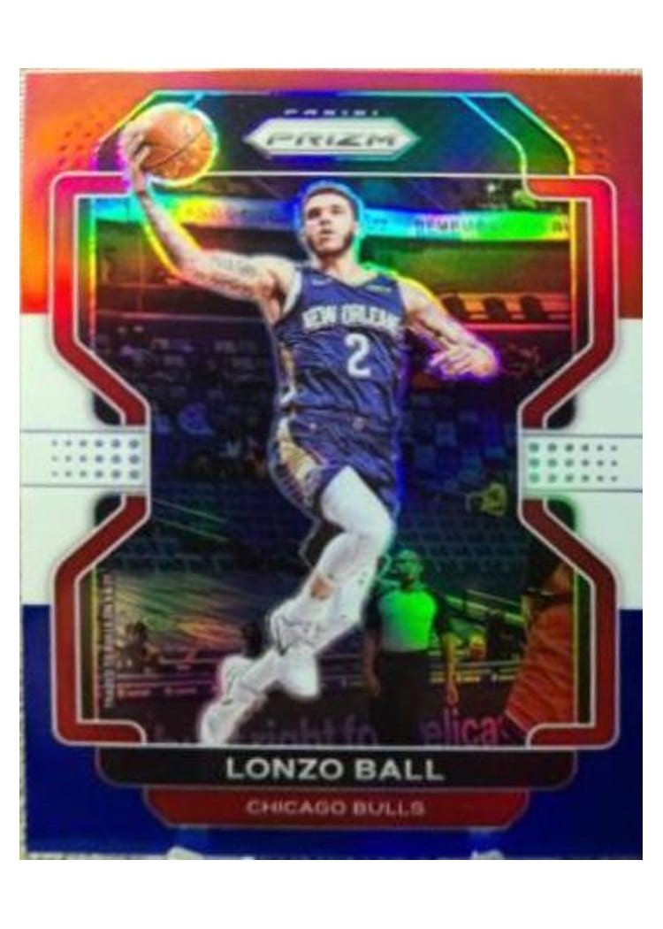 2021-22 Panini Prizm Base Set Lonzo Ball #69 card