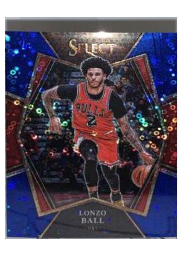 2021-22 Panini Select Base Set Lonzo Ball #107 card