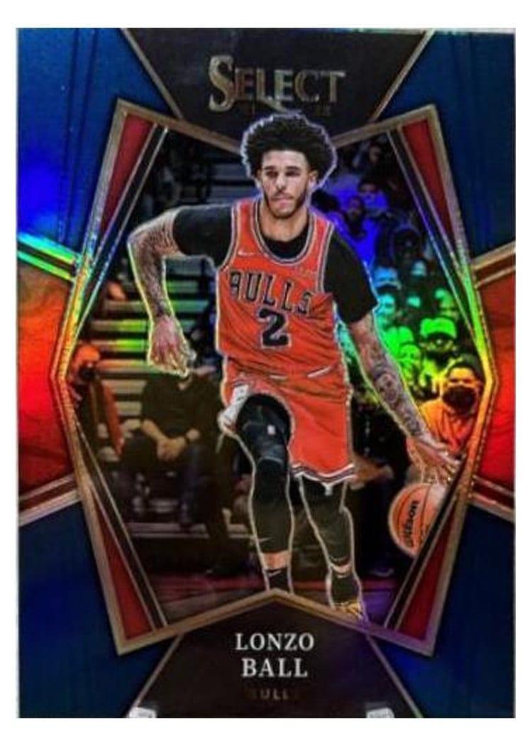 2021-22 Panini Select Base Set Lonzo Ball #107 card