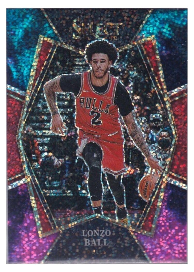 2021-22 Panini Select Base Set Lonzo Ball #107 card