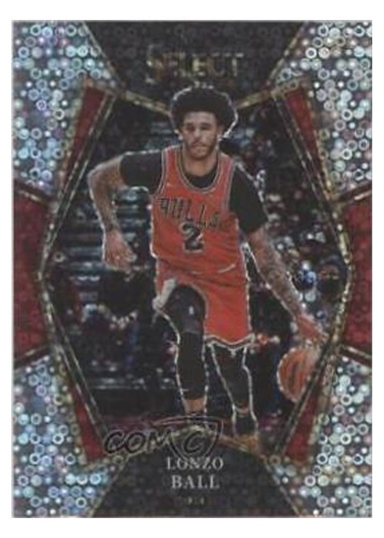 2021-22 Panini Select Base Set Lonzo Ball #107 card