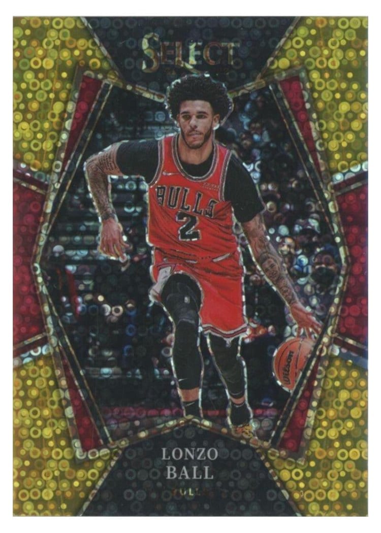 2021-22 Panini Select Base Set Lonzo Ball #107 card