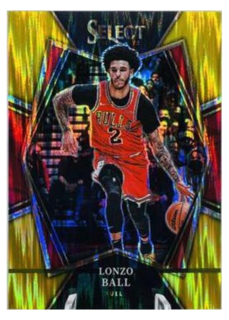 2021-22 Panini Select Base Set Lonzo Ball #107 card