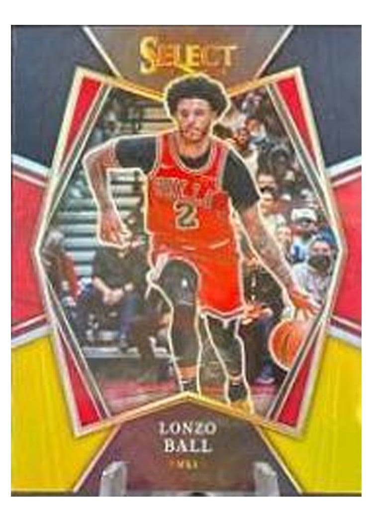 2021-22 Panini Select Base Set Lonzo Ball #107 card