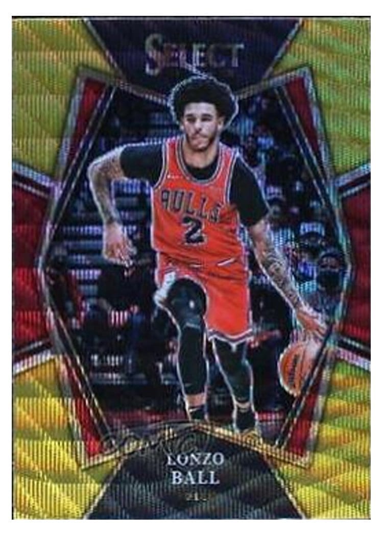 2021-22 Panini Select Base Set Lonzo Ball #107 card