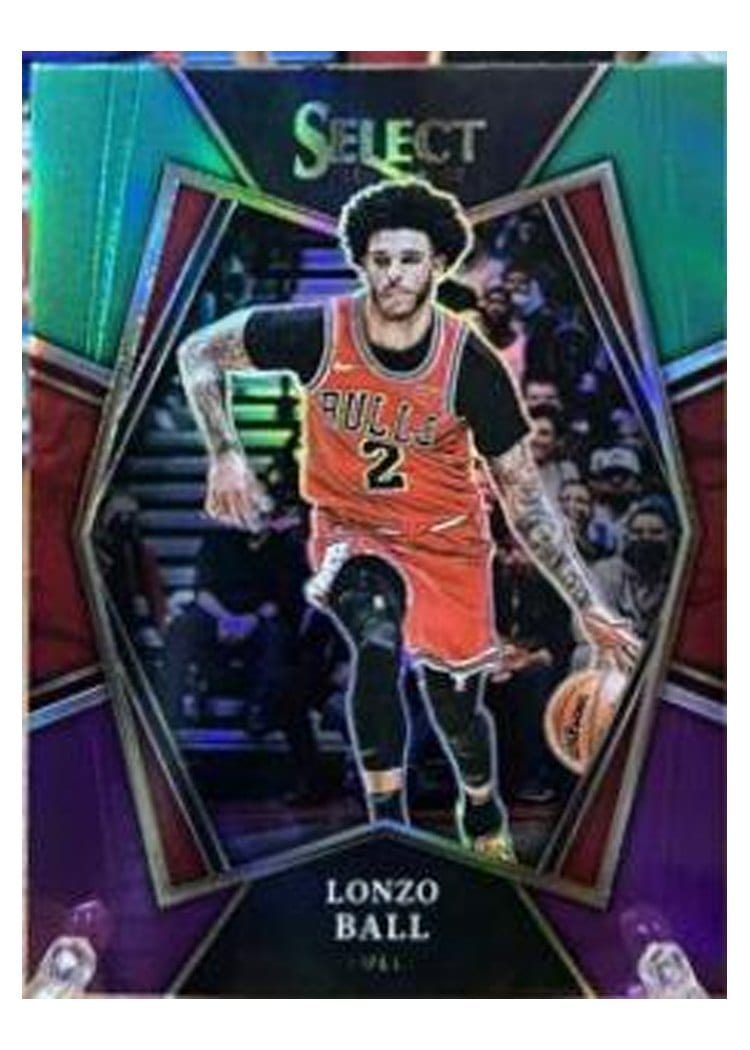 2021-22 Panini Select Base Set Lonzo Ball #107 card