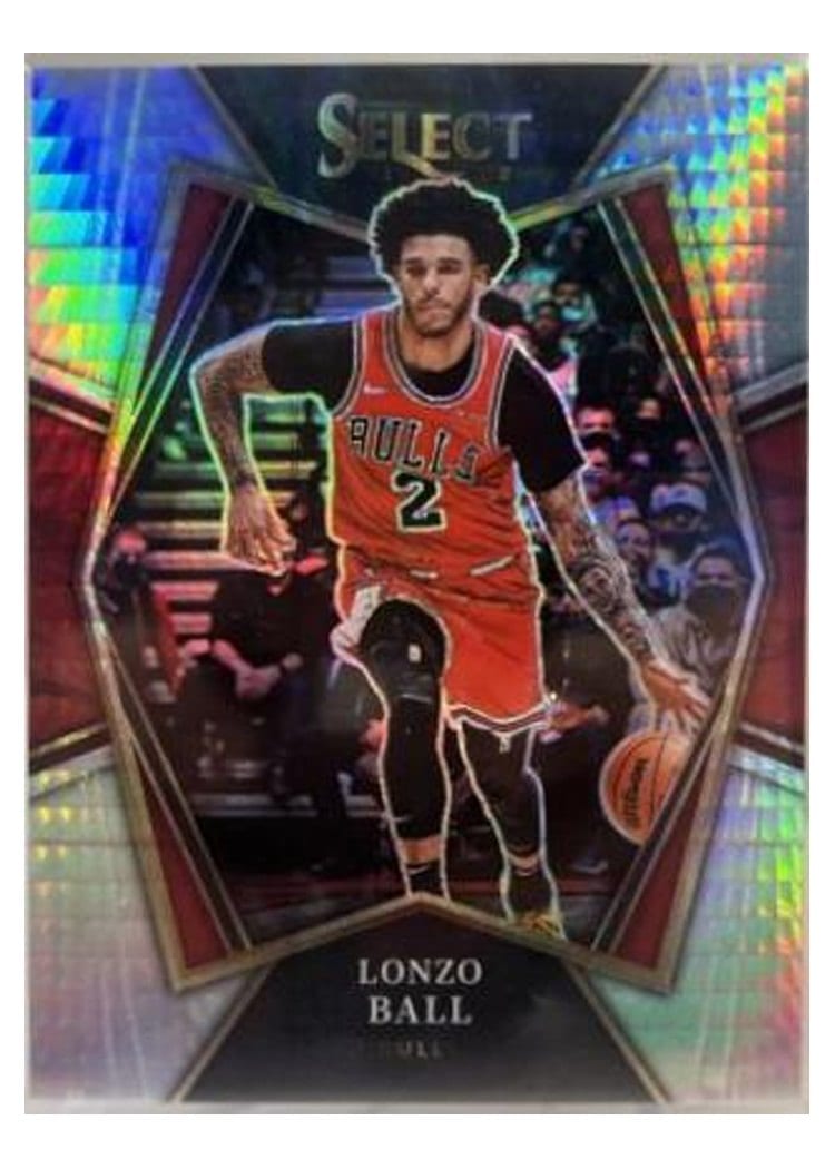 2021-22 Panini Select Base Set Lonzo Ball #107 card