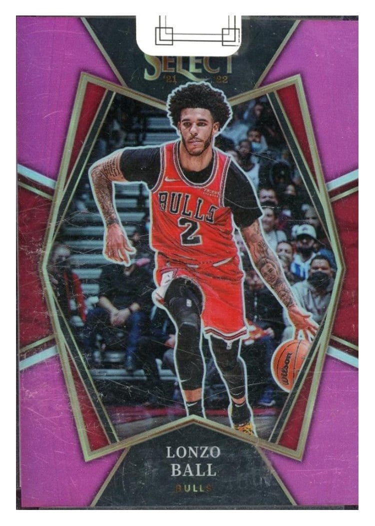 2021-22 Panini Select Base Set Lonzo Ball #107 card