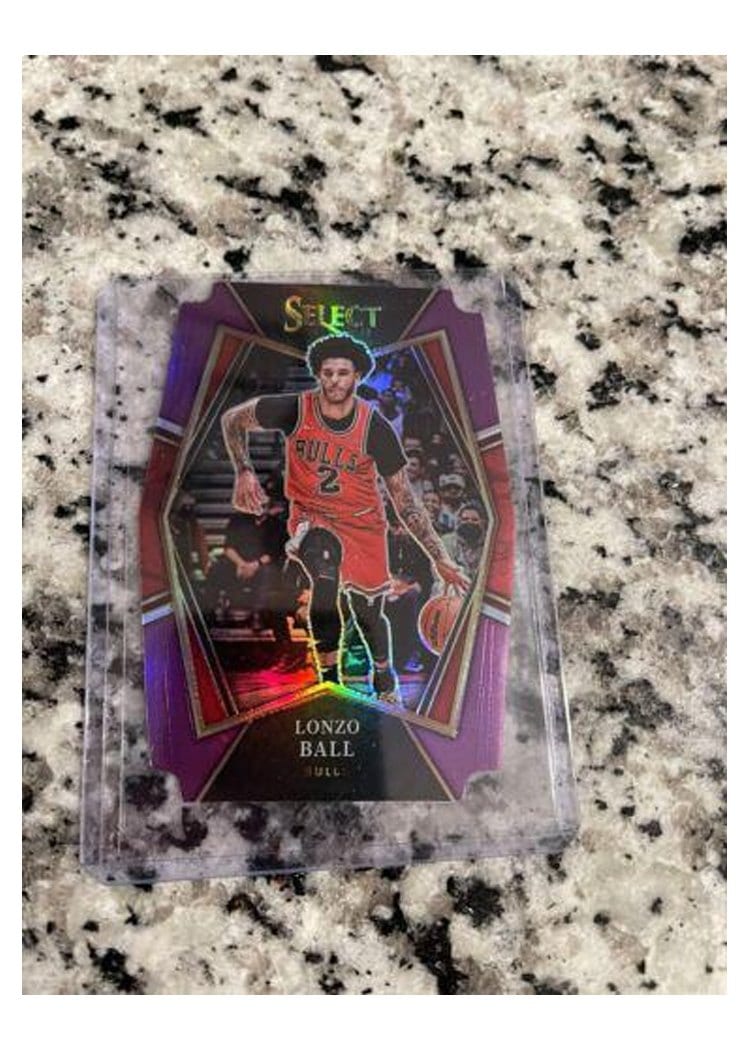 2021-22 Panini Select Base Set Lonzo Ball #107 card