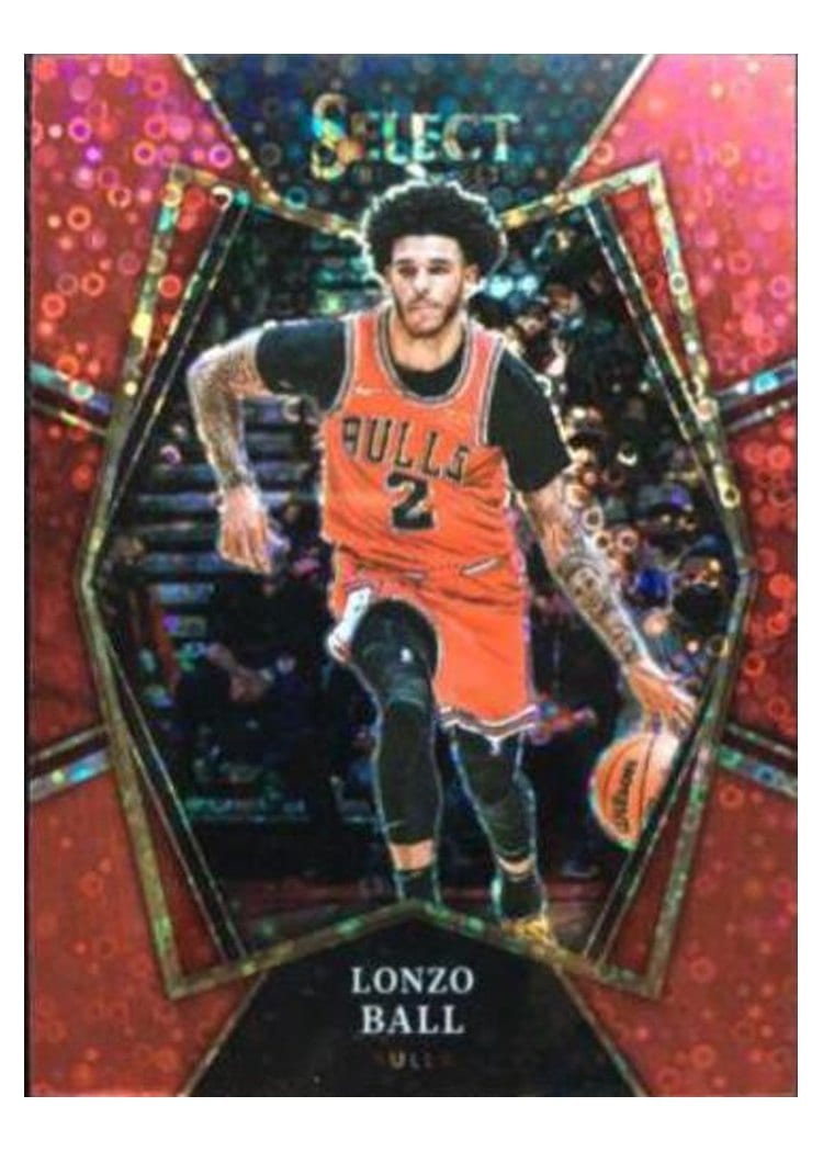 2021-22 Panini Select Base Set Lonzo Ball #107 card