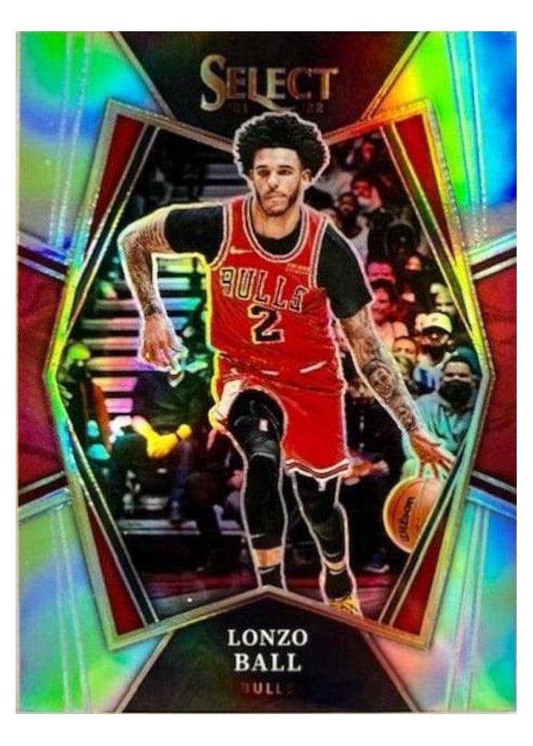 2021-22 Panini Select Base Set Lonzo Ball #107 card