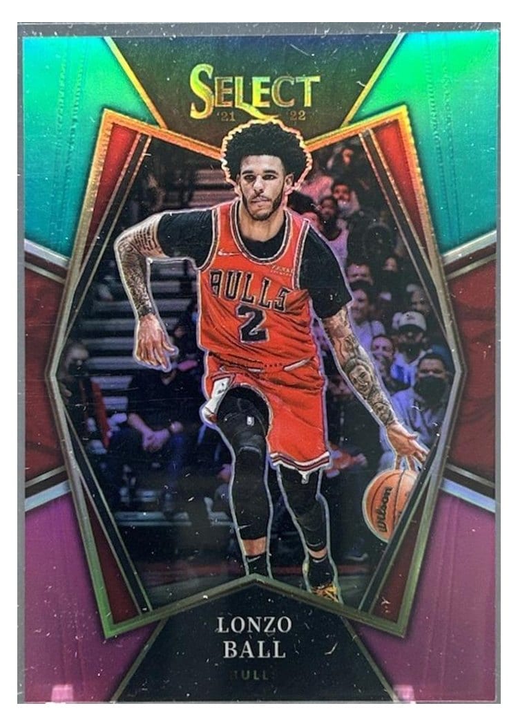 2021-22 Panini Select Base Set Lonzo Ball #107 card