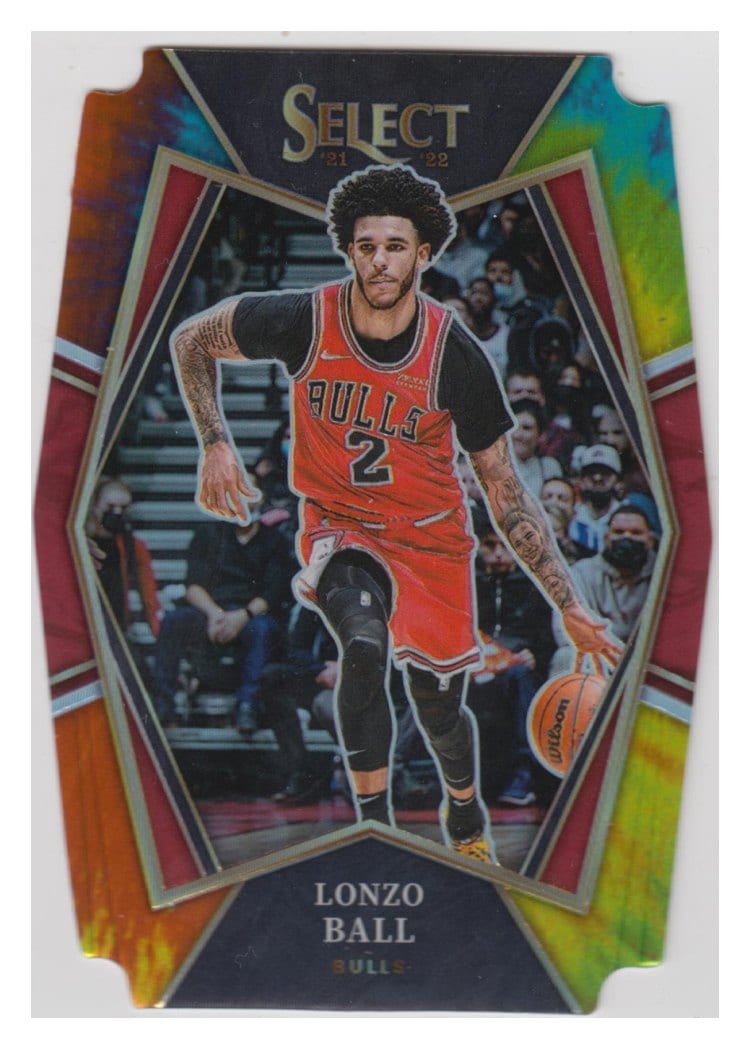 2021-22 Panini Select Base Set Lonzo Ball #107 card