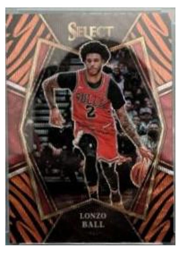 2021-22 Panini Select Base Set Lonzo Ball #107 card