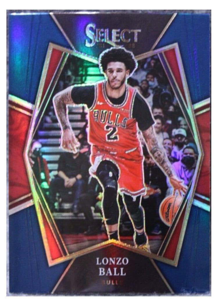 2021-22 Panini Select Base Set Lonzo Ball #107 card