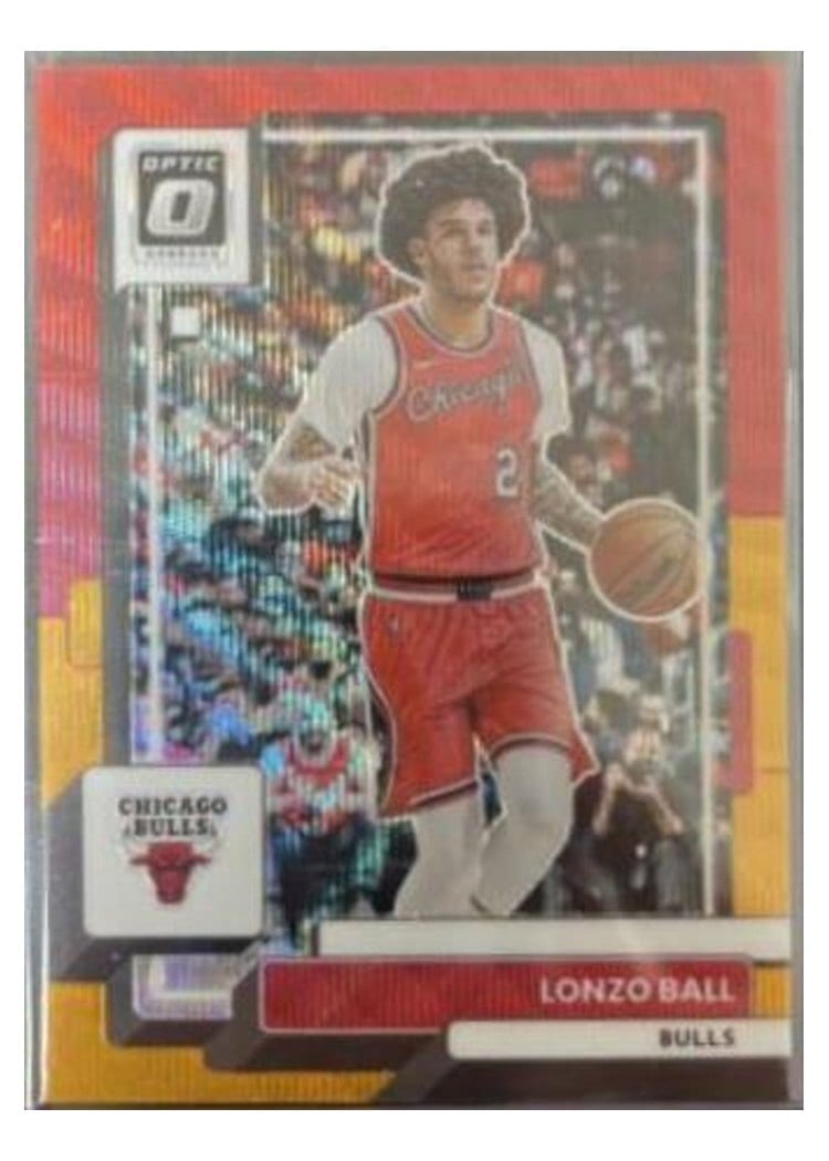 2022-23 Donruss Optic Base Set Lonzo Ball Red #58 card