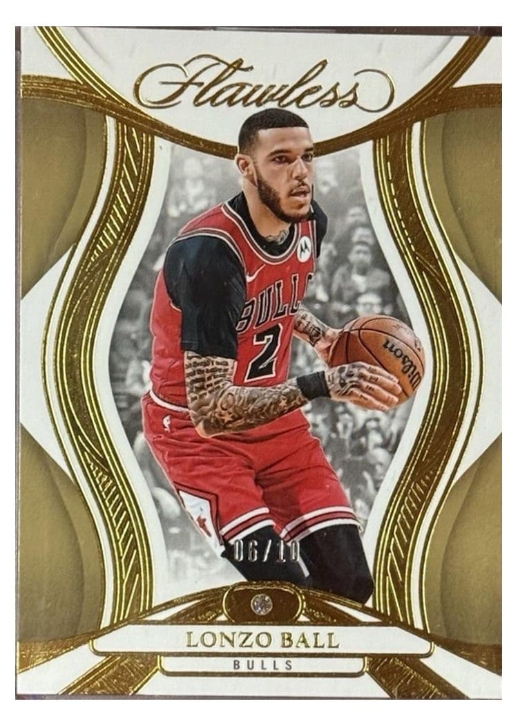 2024-25 Panini Flawless Base Gems Lonzo Ball #46 card