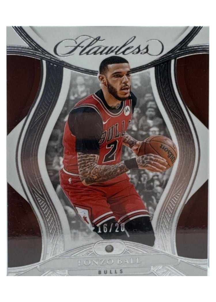 2024-25 Panini Flawless Base Gems Lonzo Ball #46 card