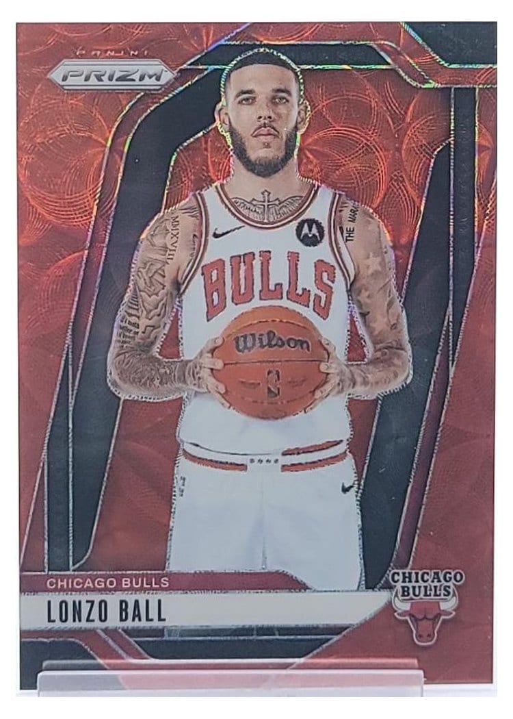 2024-25 Panini Prizm Base Set Lonzo Ball Choice Red #75 card