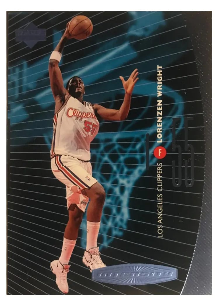 1998 Upper Deck Intensity Lorenzen Wright #I13 card