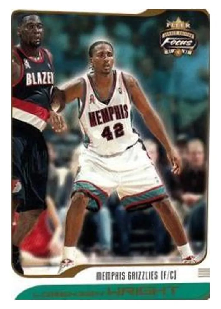 2001 Fleer Focus Lorenzen Wright #72 card