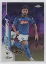 2019 Topps Chrome UEFA Champions League Sapphire Lorenzo Insigne Purple #97 card