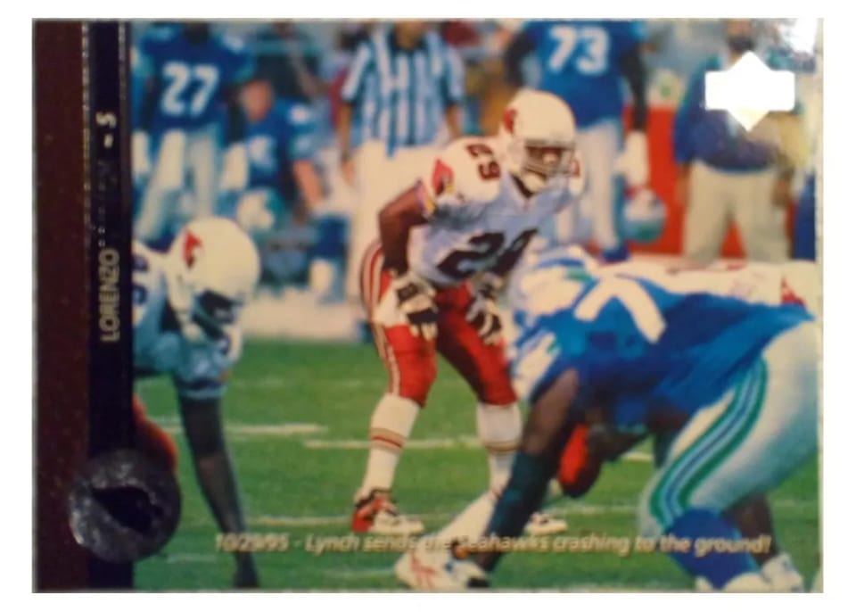 1996 Upper Deck Lorenzo Lynch #58 card